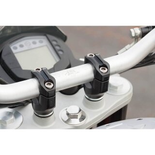 LSL Klemmbock-Kit 22,2/75mm, schwarz Aluminium, schwarz