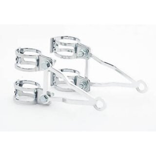 - Kein Hersteller - Lampenhalter 43mm-46mm Aluminium poliert, silber