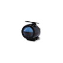 Motorrad Mini-Ellipsoid-Nebelscheinwerfer oval schwarz...