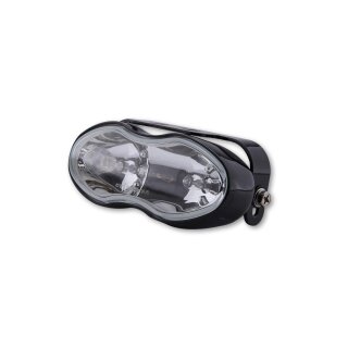 SHIN YO Fern- und Nebelscheinwerfer, schwarz, Glas klar, 2x H3 55W Aluminium, schwarz