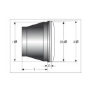 SHIN YO Fernscheinwerfereinsatz mit Standlicht, Metall, 90mm für H 4 Birne, gepr. Glas