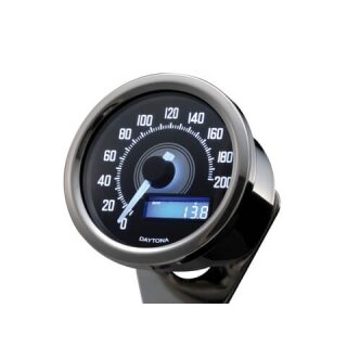 Digitaler Tacho VELONA, D.60mm, 200 km/h, E-gepr.
