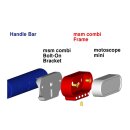 motogadget msm combi Handle Bar Bolt-on-Bracket, 7/8 Zoll poliert, schwarz