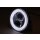 HIGHSIDER LED Scheinwerfer FLAT TYP 9 mit Standlichtring, schwarz, untere Befestigung Stahl, schwarz