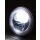 HIGHSIDER LED Scheinwerfer FLAT TYP 9 mit Standlichtring, schwarz, untere Befestigung Stahl, schwarz