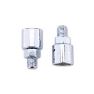 SHIN YO Spiegel Vibrationsvernichter für M10 x 1.25 RH-LH Stahl, chrom