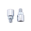 SHIN YO Spiegel Vibrationsvernichter für M10 x 1.25 RH-LH Stahl, chrom