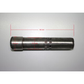 SHARK dB-Absorber Standard Ø38 mm Schraube außen/unten Falcon Auspuff silber