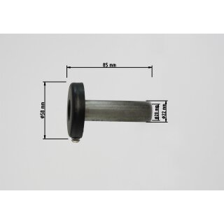 SHARK dB-Absorber Standard Ø20 mm Schraube außen/unten Auspuff schwarz