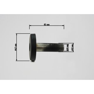 SHARK dB-Absorber Standard Ø20 mm Schraube außen/unten Auspuff schwarz