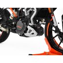 ZIEGER Motorschutz KTM 125 Duke BJ 2017-21 schwarz / silber