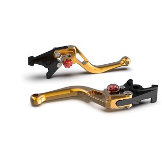 LSL Bremshebel BOW R17, kurz, gold/rot Aluminium, gold