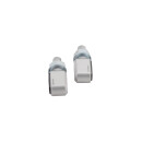 HIGHSIDER CNC LED Rück-, Bremslicht, Blinker LITTLE BRONX, silber, getönt, E-geprüft, Paar Aluminium, silber