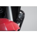 Scheinwerfer-Halter Schwarz. Honda CRF1000L/CRF1100L mit Sturzbügel.