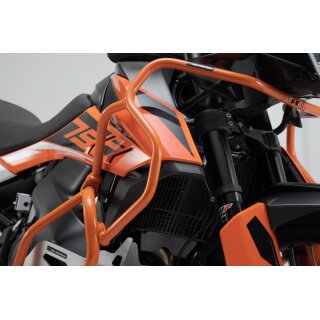 Oberer Sturzbügel Orange. KTM 790 Adv/R (19-21), 890 Adv/R (20-22).