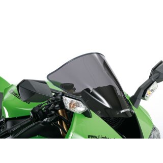 Racing Cockpitscheibe KAWASAKI ZX-10R 2004 bis 2005 schwarz getönt (durchsichtig)