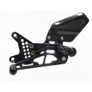 Fußrastenanlage AS31GT schwarz, Aprilia RSV 1000...