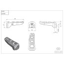 GILLES TOOLING  Fußrasten-Kit RGK-300-UF20-SET-S , Touring, Fahrer, silber diverse Kawasaki