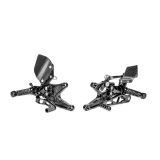 Fußrastenanlage AS31GT schwarz, Yamaha YZF-R1 / SP (RN12/A) 2004-2006