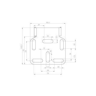 LSL MANTIS-RS PRO Kennzeichenhalter Universal Typ 2, inkl. Kennzeichenbeleuchtung