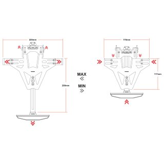 HIGHSIDER AKRON-RS PRO Kennzeichenhalter Universal Typ 5