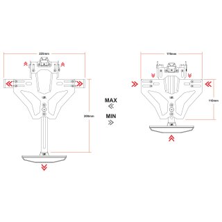 LSL MANTIS-RS PRO für Honda CBR 1000 RR Fireblade SP / SP2, inkl. Kennzeichenbeleuchtung