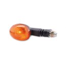 Mini Motorrad Blinker oval schwarz lang M10 E-geprft