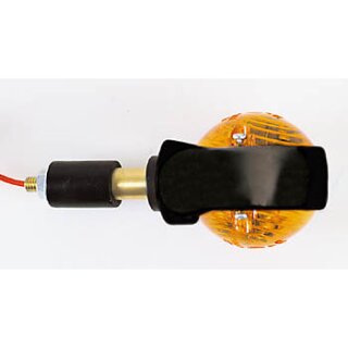 SHIN YO Lenkerblinker OCHSENAUGE Aluminium, schwarz