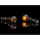 SHIN YO SHIN YO Lenkerblinker BULLS-EYE Aluminium, schwarz