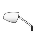 HIGHSIDER WAVE Spiegel Aluminium, schwarz