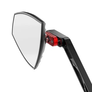 HIGHSIDER WAVE Spiegel Aluminium, rot