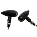HIGHSIDER HIGHSIDER LED-Blinker MICRO-BULLET, sw Aluminium, schwarz