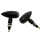 HIGHSIDER HIGHSIDER LED-Blinker MICRO-BULLET, sw Aluminium, schwarz