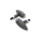 HIGHSIDER HIGHSIDER LED-Blinker MICRO-BULLET, sw Aluminium, schwarz