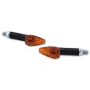 SHIN YO Peak Blinker Schwarz/Orange E-Geprüft (Paar),  schwarz