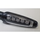 KOSO KOSO LED-Blinker, schwarz mattes Metallgehäuse, transparentes Glas