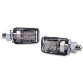 LED Mini Blinker PICCO schwarz E-geprüft Paar