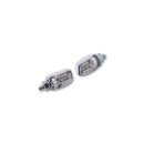 SHIN YO LED-Blinker PICCO, verchromt Kunststoff, chrom