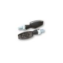 Motorrad LED Blinker BLAZE schwarz getoent Paar E-geprft