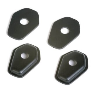 SHIN YO Blinker Montageplatten, INDY SPACER ISS 2 Kunststoff, schwarz