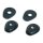 SHIN YO Blinker Montageplatten, INDY SPACER ISS 1 Kunststoff, schwarz