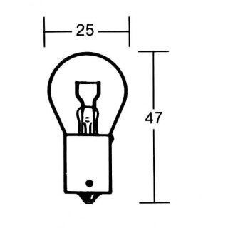 - Kein Hersteller - Glühlampe PY21W 12V 21W BAU15s, gelb
