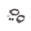 DAYTONA Gabelschellensatz mit Blinkerhalter Aluminium schwarz 41 mm