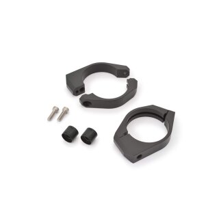 DAYTONA Gabelschellensatz mit Blinkerhalter Aluminium schwarz 43 mm Aluminium, schwarz