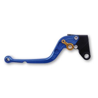 LSL Kupplungshebel Classic L16, blau/gold, lang Aluminium, blau