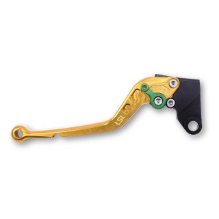 LSL Kupplungshebel Classic L16, gold/grün, lang Aluminium, gold