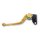LSL Kupplungshebel Classic L16, gold/grün, lang Aluminium, gold