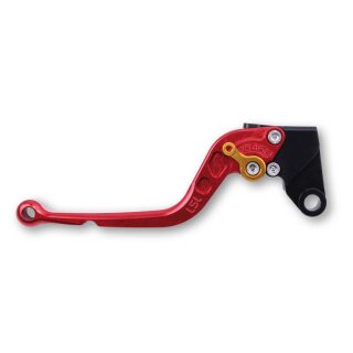 LSL Kupplungshebel Classic L16, rot/gold, lang Aluminium, rot