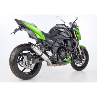 HURRIC Supersport Auspuff KAWASAKI Z750R 2011 bis 2012 silber