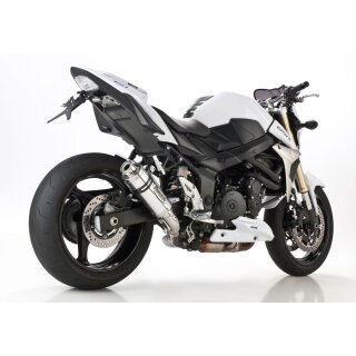 HURRIC Supersport Auspuff SUZUKI GSR 750 2011 bis 2016 silber